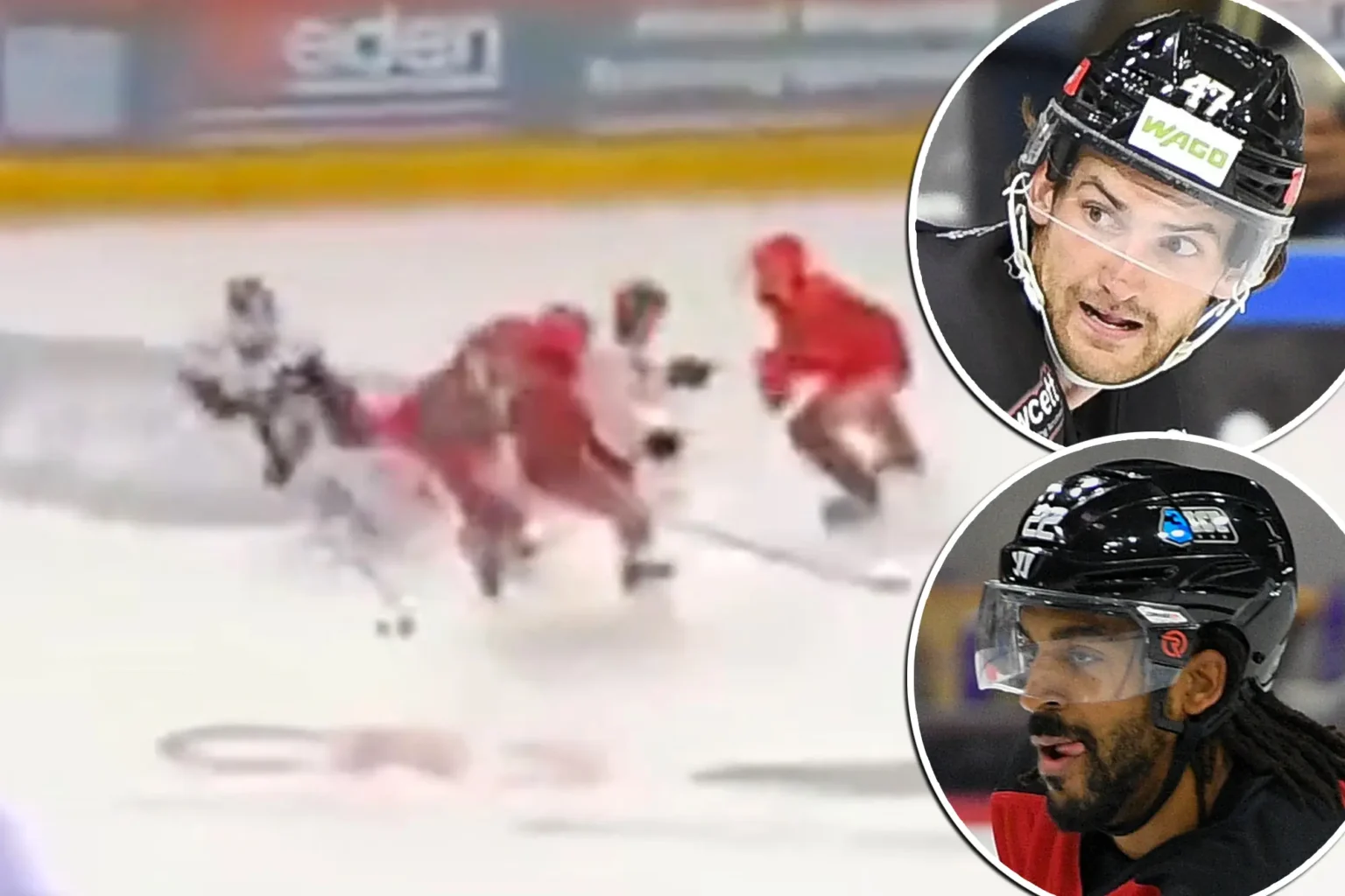 Adam Johnson Hockey Accident Slow Motion