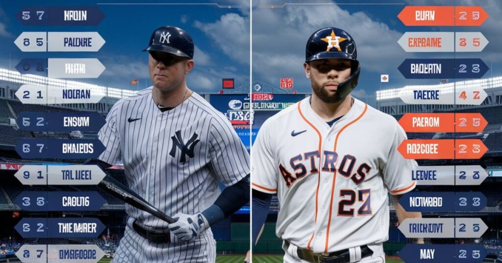 Yankees vs Houston Astros Match Player Stats