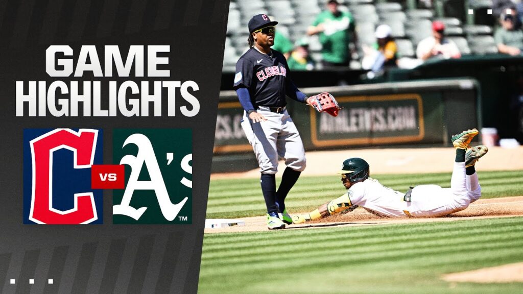 oakland athletics vs cleveland guardians match player stats​